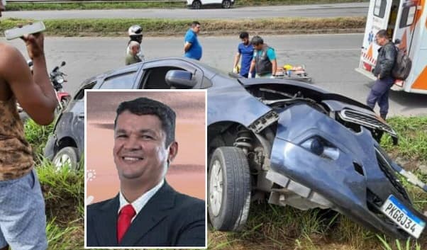 Pastor da Igreja Batista morre em grave acidente de carro na Bahia