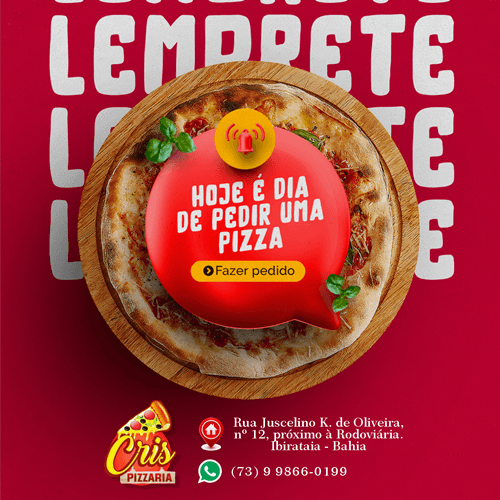 CRIS PIZZARIA | Venha saborear a melhor Pizza de Ibirataia!