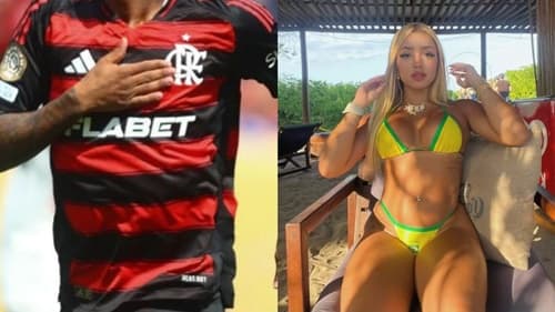 Atacante do Flamengo vira alvo de polêmica após influenciadora expor suposto contato nas redes