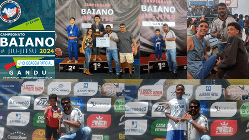 Ibirataia: Academia Roozevelt Jiu-jitsu da Team Carvalho tem boa performance no Campeonato Baiano em Gandú