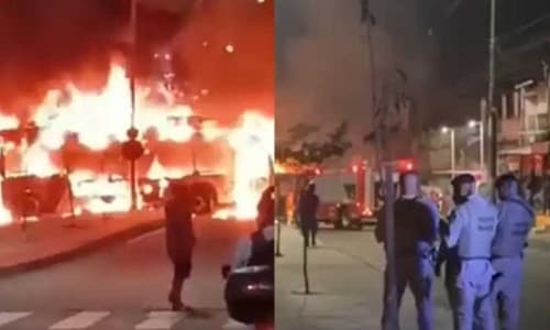 Bandidos tocam fogo em ônibus em Salvador após morte de traficante