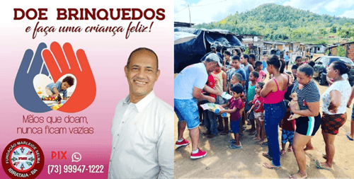 Ibirataia: Ajude a ONG MARLEIDE SELMA: Levando alegria às crianças do município