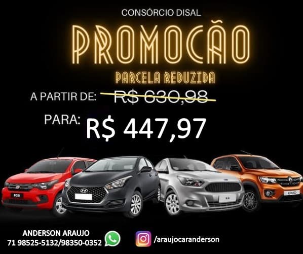 Consórcio Promoção parcela reduzida
