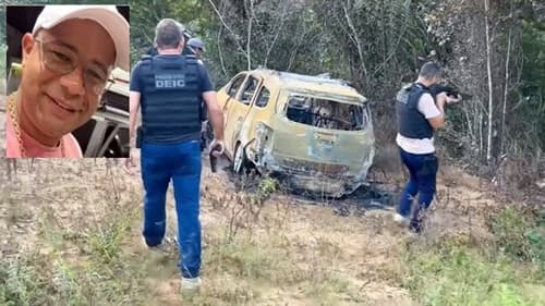 Carro de taxista desaparecido é encontrado queimado na região metropolitana de Salvador