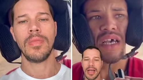 José Loreto se surpreende com sósia e brinca: “Separados na maternidade”