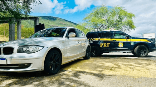 BMW apreendida em Jequié: condutor é detido por estelionato