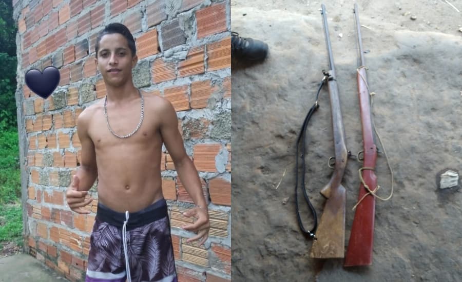 Adolescente mata o próprio irmão com tiro de espingarda após discussão