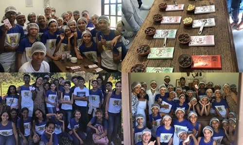 Ibirataia: Alunos do Colégio Municipal Marilúzia Silva Machado visitam fábrica Var Chocolates