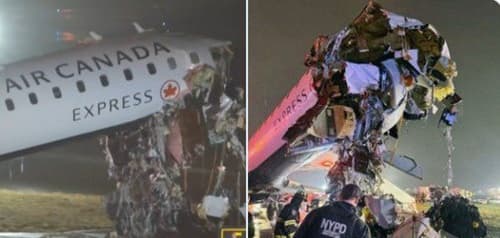 Colisão entre avião e caminhão deixa dois mortos no Aeroporto LaGuardia, em Nova York