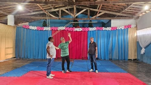 Ibirataia: Secretário de Governo de Ibirataia e Vereador Toi de Berenga fiscalizam obras de melhoria no Clube do Distrito de Algodão