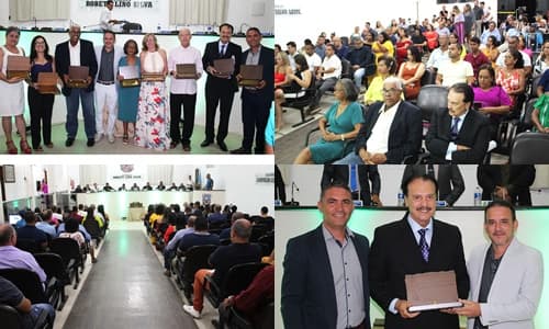 Ibirataia: Secretária Municipal de Saúde homenageia profissionais que prestaram serviços relevantes na saúde no município em evento memorável