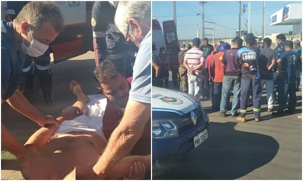 Homem com surto psicótico é socorrido as margens da BR-020