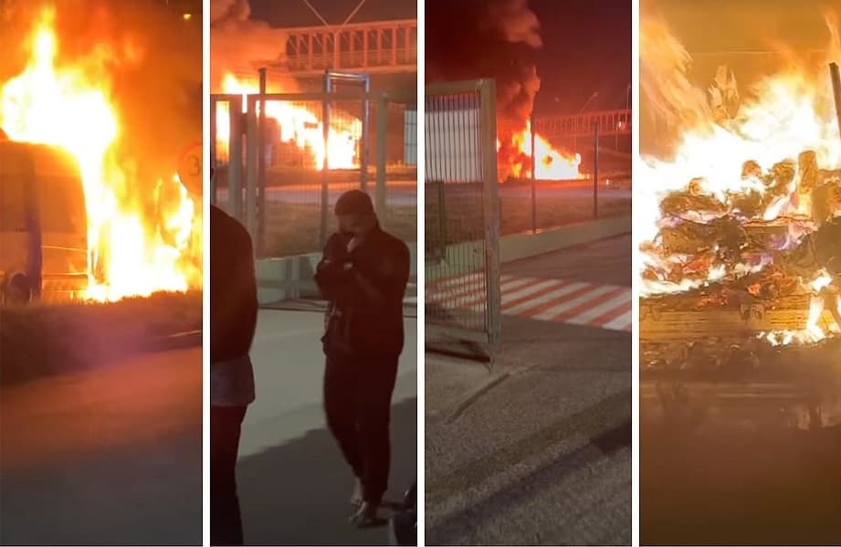 Van da banda Lambasaia sofre acidente na BR-324: ‘Queimou tudo’