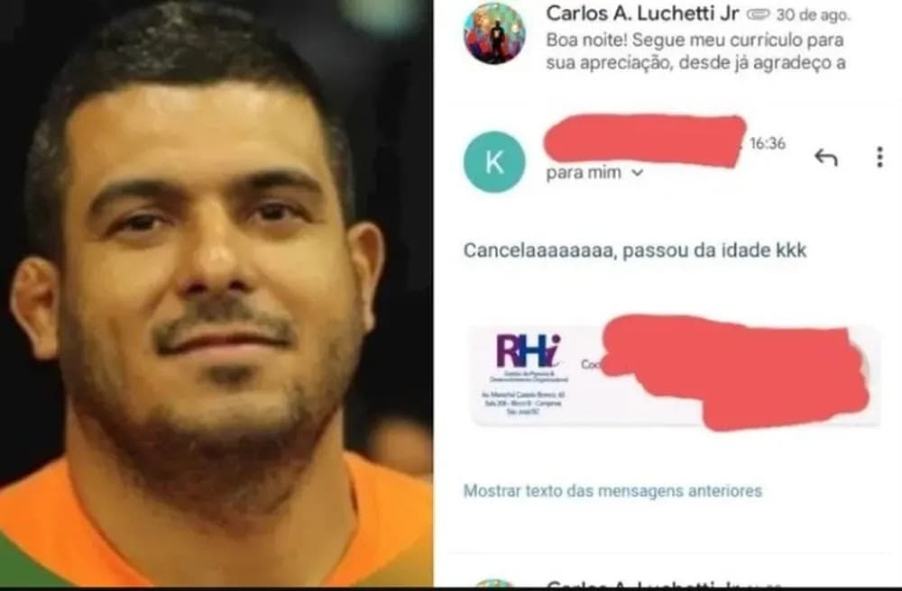 Recrutadora diz que candidato a vaga de emprego ‘passou da idade’