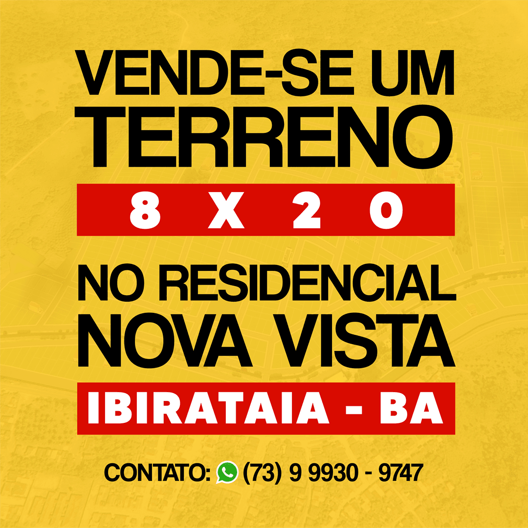Vende-se um terreno no Residencial Nova Vista em Ibirataia