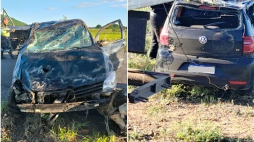 Mulher fica ferida após carro capotar na BR-030, na Bahia