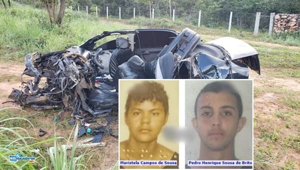 Mãe e filho morrem em acidente com carro numa ultrapassagem na BR-242