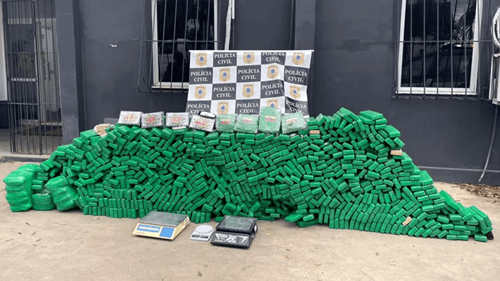 Polícia apreende uma tonelada de três tipos de drogas na Bahia; material estava enterrado em tonéis