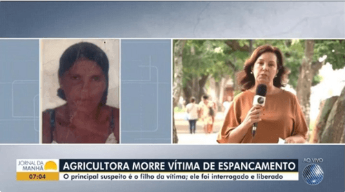 Mulher morre após ser espancada na Bahia; filho da vítima é preso suspeito de cometer crime