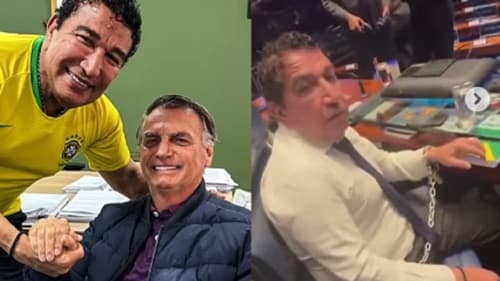 Magno Malta se acorrenta no Senado em apoio a Bolsonaro e contra Alexandre de Moraes