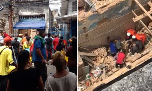 Teto de restaurante desaba e deixa seis feridos em Salvador