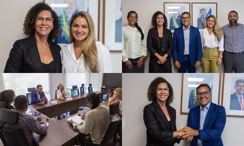 Ibirataia: Prefeito Sandro Futuca e Secretária Luanna Figueiredo se reúnem com secretária de assistência e desenvolvimento social da Bahia, Fabya Reis
