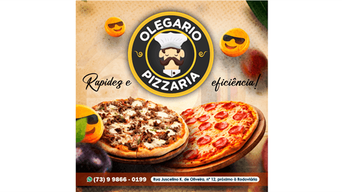 Ibirataia: Pizzaria Olegário entrega pizza quentinha com rapidez e sabor incomparável; confira o cardápio