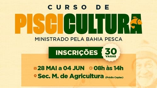 Secretaria de Agricultura de Ibirataia oferece Curso de Piscicultura em parceria com Bahia Pesca