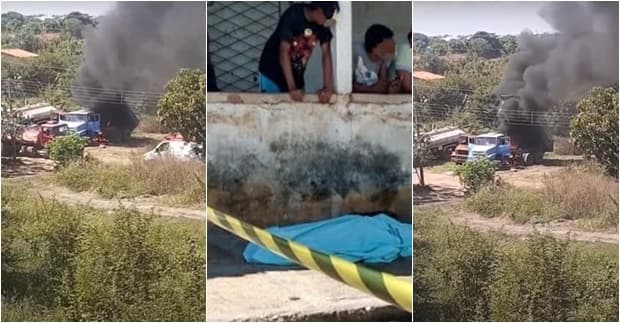 Homem morre eletrocutado após caçamba encostar em fio de alta tensão