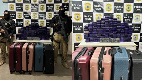 Polícia Civil apreende 100 kg de drogas em ônibus em Guanambi