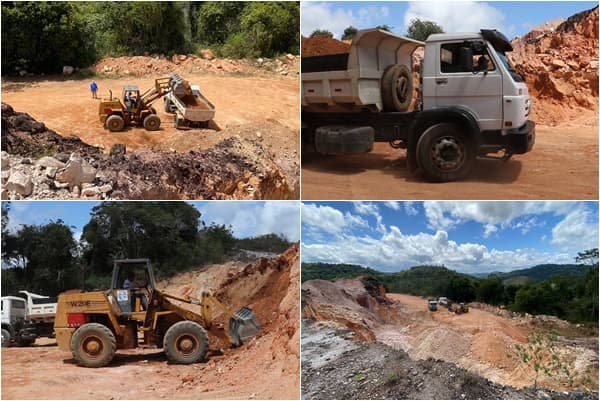 Prefeitura de Ibirataia faz escoamento de cascalho para estradas da zona rural do município; confira o vídeo