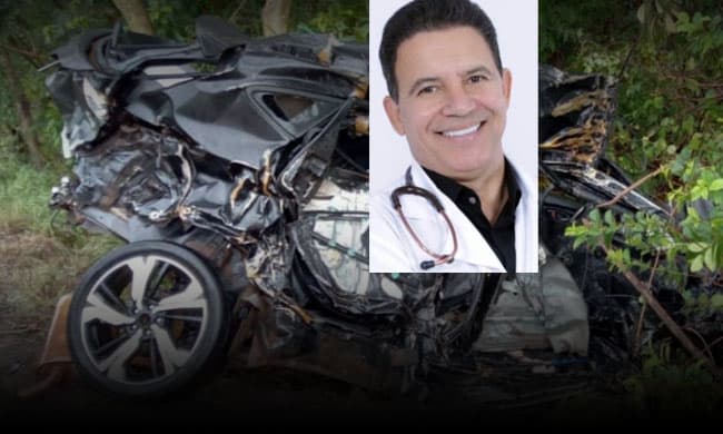 Médico nascido em Guanambi-BA morre em grave acidente com carro