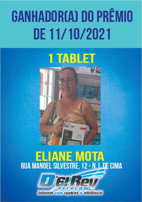 Ganhadora do Mês | D'el Rey Telecom