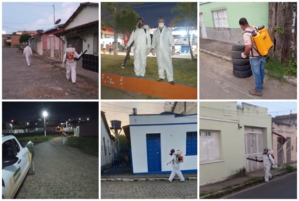 Secretaria de Saúde realiza borrifação nas ruas da cidade contra contra o mosquito Aedes Aegypti