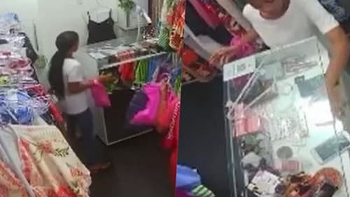 Mulher furta celulares após atendente ser 'emparedada' em shopping de Salvador