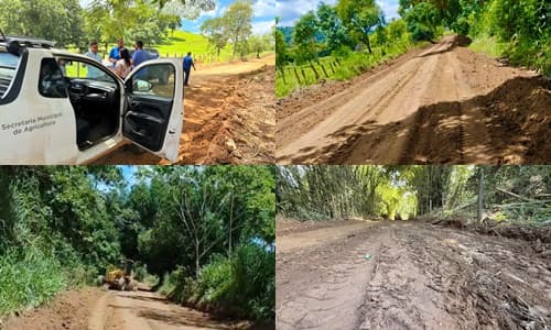 Ibirataia: Secretaria Municipal de Agricultura realiza melhoria nas estradas da Zona Rural