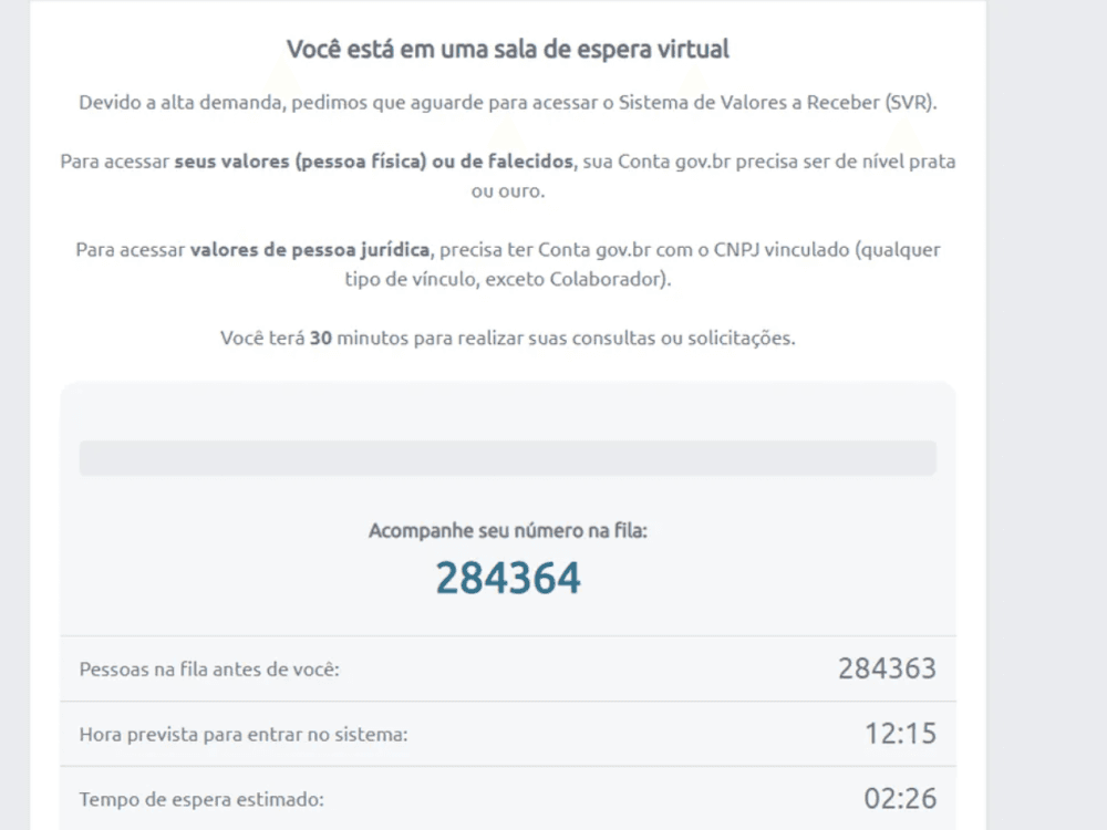 ‘Dinheiro esquecido’: Fila para saques tem quase 300 mil pessoas e passa de 2 h