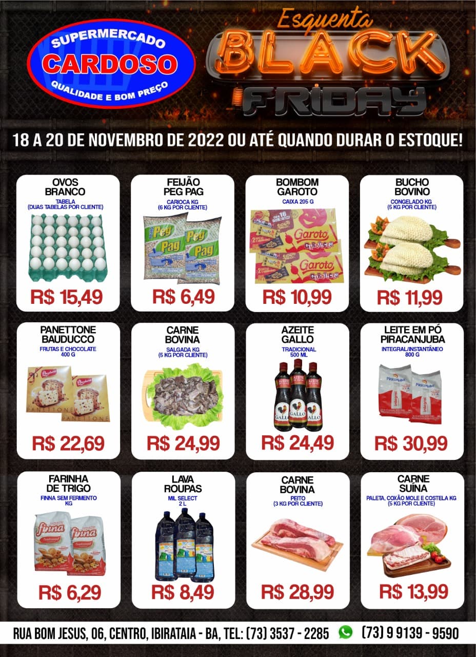 Esquenta Black Friday do Supermercado Cardoso