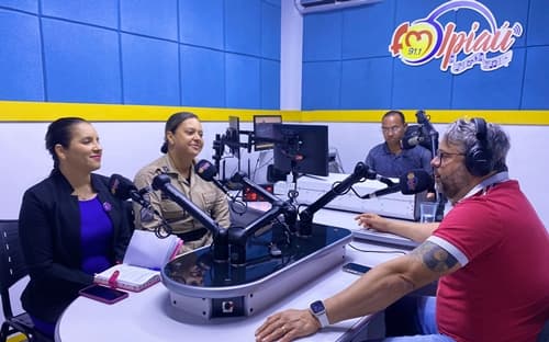 Ibirataia: Violência contra a Mulher é tema de diálogo com representantes da SEDESC e da Ronda Maria da Penha na Ipiaú Fm