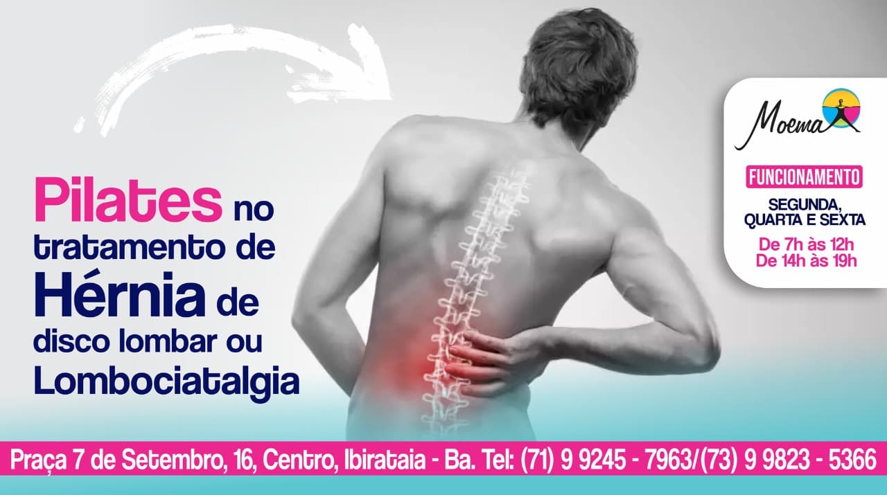 Pilates no tratamento de hérnia de disco lombar ou lombociatalgia