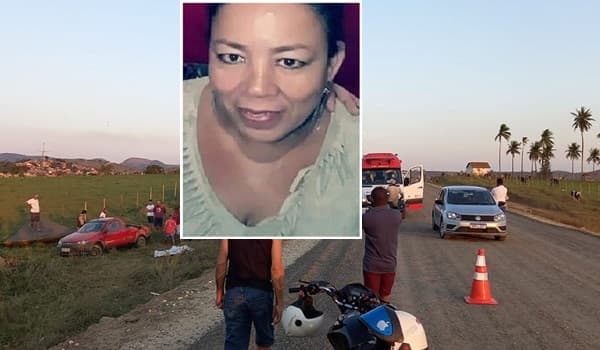 Avó e neta dentro de carroceria de carro morrem após capotamento no sul da Bahia