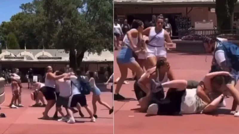 Famílias trocam socos na Disney por causa de foto