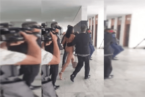 Pelada, mulher em surto entra no Planalto e tenta falar com Lula