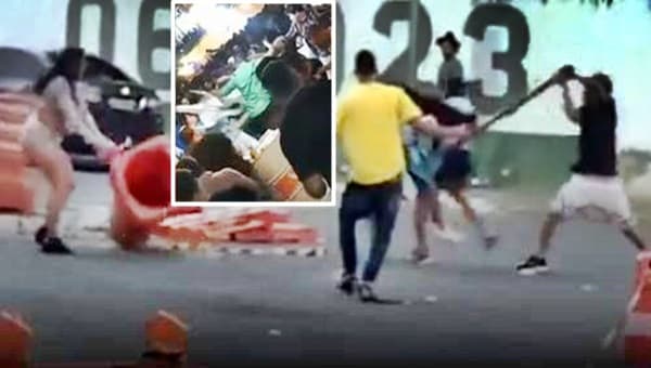 Briga generalizada, cadeiras voando, confusão e corre corre no São João de Itapetinga
