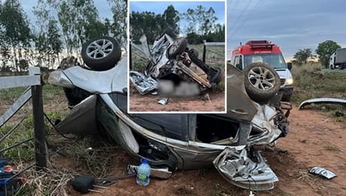 Capotamento na BR-020 deixa uma pessoa gravemente ferida