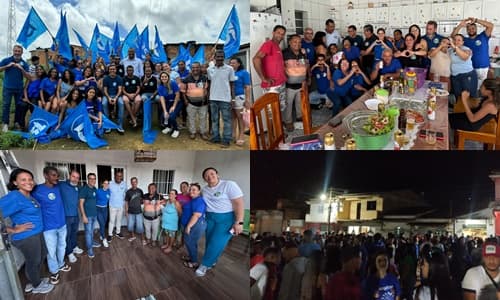 Ibirataia: Sandro Futuca e Caio Pina visitaram o Distrito de Algodão neste último sábado, 31.