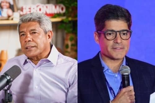 Pesquisa eleitoral na Bahia aponta Jerônimo Rodrigues com 52,51% e ACM Neto com 35,65% no primeiro turno