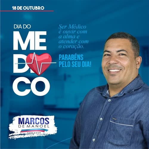 Mensagem do Vereador Marcos de Manoel em Homenagem ao Dia do Médico