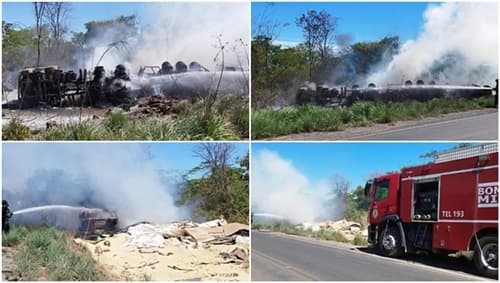 Bombeiros atendem ocorrência de resgate e incêndio veicular na Bahia