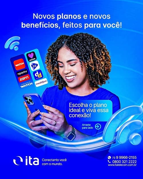 Ita Telecom lança novos planos de internet 100% fibra óptica com instalação gratuita e benefícios digitais